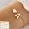 26 Letters Fashion Heart Bracelet